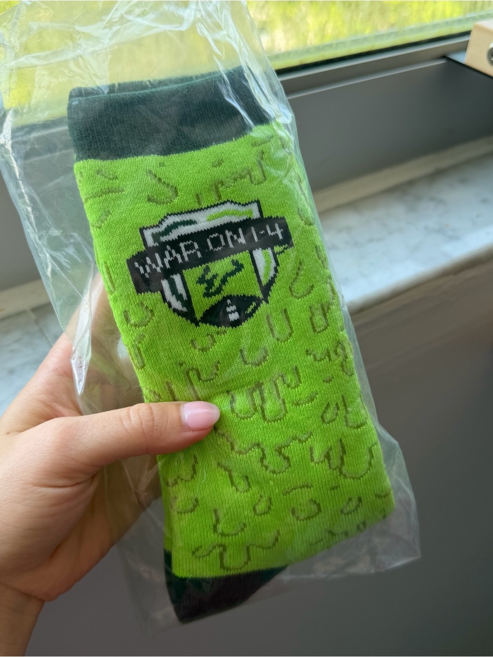university of south florida War On 4 green socks